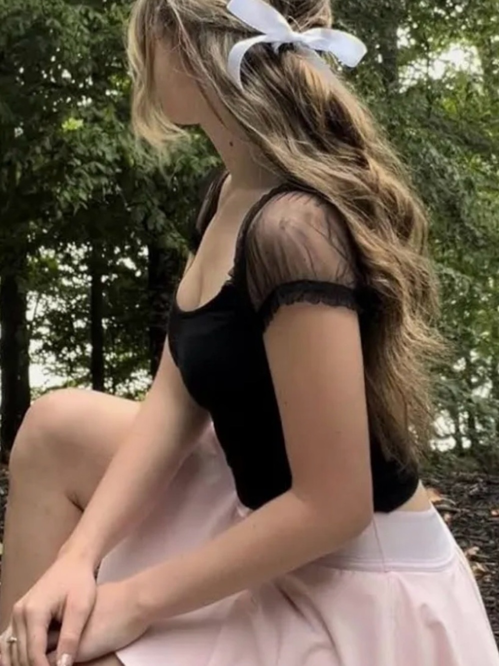 Super Cute Black Top - Size S, only worn once